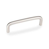 Hardware Resources 3-13/16" Overall Length Steel Wire Cabinet Pull - 3-1/2" center-to-center Holes - Screws Included - Satin Nickel - S271-3.5SN
