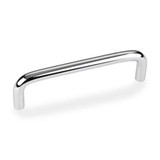 Hardware Resources S271-96PC 4-1/8" Overall Length Steel Wire Cabinet Pull - 96 mm center-to-center Holes - Screws Included - Polished Chrome