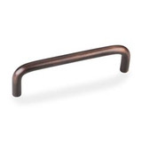 Hardware Resources S271-96DBAC 4-1/8" Overall Length Steel Wire Cabinet Pull - 96 mm center-to-center Holes - Screws Included - Brushed Oil Rubbed Bronze