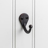 Hardware Resources 1-3/4" Single Zinc Wall Mount Coat and Hat Hook - Screws Included - Brushed Oil Rubbed Bronze - YS05-175DBAC