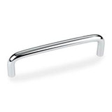 Hardware Resources 4-5/16" Overall Length Steel Wire Cabinet Pull - Screws Included - 4" center-to-center Holes - Polished Chrome - S271-4PC