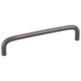 Hardware Resources 5-3/8" Overall Length Steel Wire Cabinet Pull - Screws Included - 128 mm center-to-center Holes - Brushed Oil Rubbed Bronze - S271-128DBAC