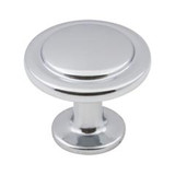 Hardware Resources 1-1/4" Diameter Cabinet Knob - Screws Included - Polished Chrome - 3960-PC