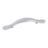 Hardware Resources 5-1/4" Overall Length Cabinet Pull - Screws Included - Polished Chrome - 3108PC