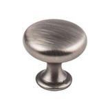 Hardware Resources 1-3/16" Diameter Cabinet Knob - Screws Included - Brushed Pewter - 3910-BNBDL