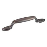 Hardware Resources 5" Overall Length Cabinet Pull - 3" center-to-center Holes - Screws Included - Brushed Oil Rubbed Bronze - P106-DBAC