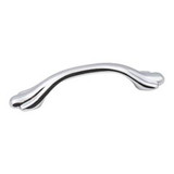 Hardware Resources 4-1/4" Overall Length Cabinet Pull - Screws Included - Polished Chrome - 3208PC