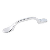 Hardware Resources 5" Overall Length Cabinet Pull - Screws Included - Polished Chrome - 254-3PC