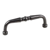 Hardware Resources 3-3/8" Overall Length Turned Cabinet Pull - Screws Included - Gun Metal - Z259-3DACM