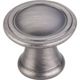 Hardware Resources Z110-BNBDL 1-3/16" Diameter Cabinet Knob - Screws Included - Brushed Pewter