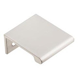 Hardware Resources 1.25" Overall Length Tab Pull - 16 mm center-to-center Holes - Screws Included - Satin Nickel - A500-125SN