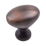 Hardware Resources 1-1/4" Diameter Zinc Cabinet Knob - Screws Included - Brushed Oil Rubbed Bronze - 897L-DBAC