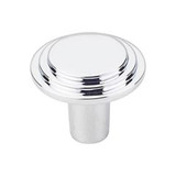 Hardware Resources 331L-PC 1-1/4" Diameter Stepped Cabinet Knob - Screws Included - Polished Chrome