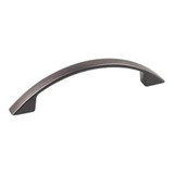 Hardware Resources 4-7/8" Overall Length Decorative Cabinet Pull - 96 mm center-to-center Holes - Screws Included - Brushed Oil Rubbed Bronze - 8004-DBAC