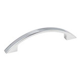 Hardware Resources 4-7/8" Overall Length Decorative Cabinet Pull - 96 mm center-to-center Holes - Screws Included - Polished Chrome - 8004-PC
