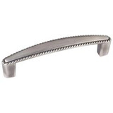 Hardware Resources 4-3/8" Overall Length Rope Trim Cabinet Pull - 96 mm center-to-center Holes - Screws Included - Brushed Pewter - Z115-96BNBDL