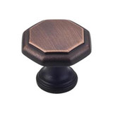 Hardware Resources 424DBAC 1-3/16" Diameter Geometric Cabinet Knob - Screws Included - Brushed Oil Rubbed Bronze