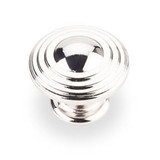 Hardware Resources 137NI 1-1/4" Diameter Ring Cabinet Knob - Screws Included - Polished Nickel