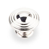 Hardware Resources 1-1/4" Diameter Ring Cabinet Knob - Screws Included - Polished Nickel - 137NI