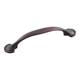 Hardware Resources 5-3/8" Overall Length Cabinet Pull - 96 mm center-to-center Holes - Screws Included - Brushed Oil Rubbed Bronze - 647-96DBAC