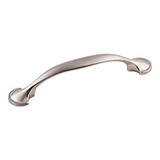Hardware Resources 5-3/8" Overall Length Cabinet Pull - 96 mm center-to-center Holes - Screws Included - Satin Nickel - 647-96SN
