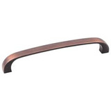 Hardware Resources 5-1/2" Overall Length Cabinet Pull - Screws Included - 128 mm center-to-center Holes - Brushed Oil Rubbed Bronze - 984-128DBAC