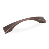 Hardware Resources 4-15/16" Overall Length Decorative Cabinet Pull - 96 mm center-to-center - Screws Included - Distressed Oil Rubbed Bronze - 525-96DMAC