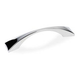 Hardware Resources 4-15/16" Overall Length Decorative Cabinet Pull - 96 mm center-to-center - Screws Included - Polished Chrome - 525-96PC