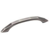 Hardware Resources 423-96BNBDL 4-3/4" Overall Length Geometric Cabinet Pull - 96 mm center-to-center Holes - Screws Included - Brushed Pewter