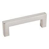 Hardware Resources 3-3/8" Overall Length Square Bar Pull - Screws Included - Satin Nickel - 625-3SN
