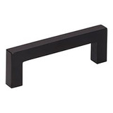 Hardware Resources 3-3/8" Overall Length Square Bar Pull - Screws Included - Matte Black - 625-3MB