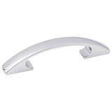 Hardware Resources 4-1/2" Overall Length Cabinet Pull - Screws Included - Polished Chrome - 771-3PC
