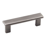 Hardware Resources 3-3/4" Overall Length Cabinet Pull - Screws Included - Brushed Pewter - 183-3BNBDL