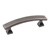 Hardware Resources 4" Overall Length Cabinet Pull - Screws Included - Brushed Pewter - 449-3BNBDL