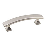 Hardware Resources 4" Overall Length Cabinet Pull - Screws Included - Satin Nickel - 449-3SN
