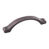 Hardware Resources 511-96DBAC 4-7/8" Overall Length Cabinet Pull - 96 mm center-to-center Holes - Screws Included - Brushed Oil Rubbed Bronze