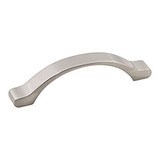 Hardware Resources 4-7/8" Overall Length Cabinet Pull - 96 mm center-to-center Holes - Screws Included - Satin Nickel - 511-96SN