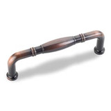 Hardware Resources Z290-96-DBAC 4-1/4" Overall Length Cabinet Pull - 96 mm center-to-center Holes - Screws Included - Brushed Oil Rubbed Bronze