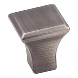 Hardware Resources 7/8" Overall Length Square Cabinet Knob - Screws Included - Brushed Pewter - 972S-BNBDL