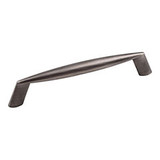 Hardware Resources 5-3/4" Overall Length Cabinet Pull - Screws Included - 128 mm center-to-center Holes - Brushed Pewter - 988-128BNBDL
