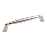 Hardware Resources 988-128SN 5-3/4" Overall Length Cabinet Pull - Screws Included - 128 mm center-to-center Holes - Satin Nickel