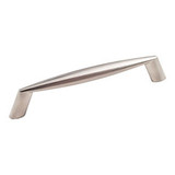 Hardware Resources 5-3/4" Overall Length Cabinet Pull - Screws Included - 128 mm center-to-center Holes - Satin Nickel - 988-128SN