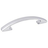 Hardware Resources 5-3/16" Overall Length Cabinet Pull - 96 mm center-to-center Holes - Screws Included - Polished Chrome - 771-96PC