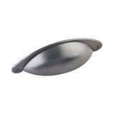 Hardware Resources 4-15/16" Overall Length Shaker Cabinet Cup Pull - Screws Included - Gun Metal - 8233DACM