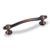 Hardware Resources 575-96DBAC 4-7/8" Overall Length Modern Cabinet Pull - 96 mm center-to-center Holes - Screws Included - Brushed Oil Rubbed Bronze