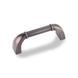 Hardware Resources Z281-DBAC 3-3/8" Overall Length Cabinet Pull - Screws Included - Brushed Oil Rubbed Bronze