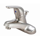 Kingston Brass Single Handle Lavatory Faucet with Pop-Up Drain - Satin Nickel KB548