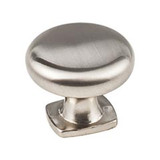 Hardware Resources 1-3/8" Diameter Forged Look Flat Bottom Cabinet Knob - Screws Included - Satin Nickel - MO6303SN