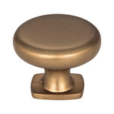 Hardware Resources MO6303SBZ 1-3/8" Diameter Forged Look Flat Bottom Cabinet Knob - Screws Included - Satin Bronze