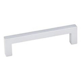Hardware Resources 625-96MS 105mm Overall Length Square Cabinet Bar Pull - 96 mm center-to-center Holes - Screws Included - Matte Silver